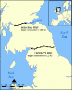 Hadrians Wall map