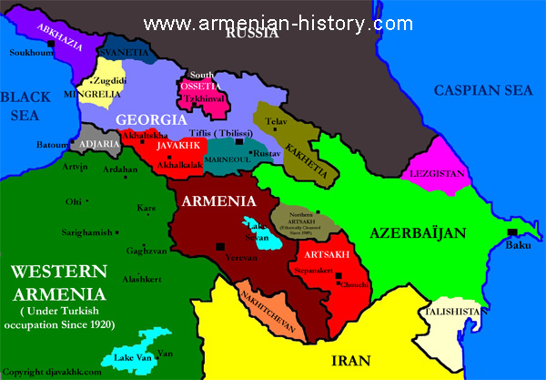 Maps of Armenia - Armenica